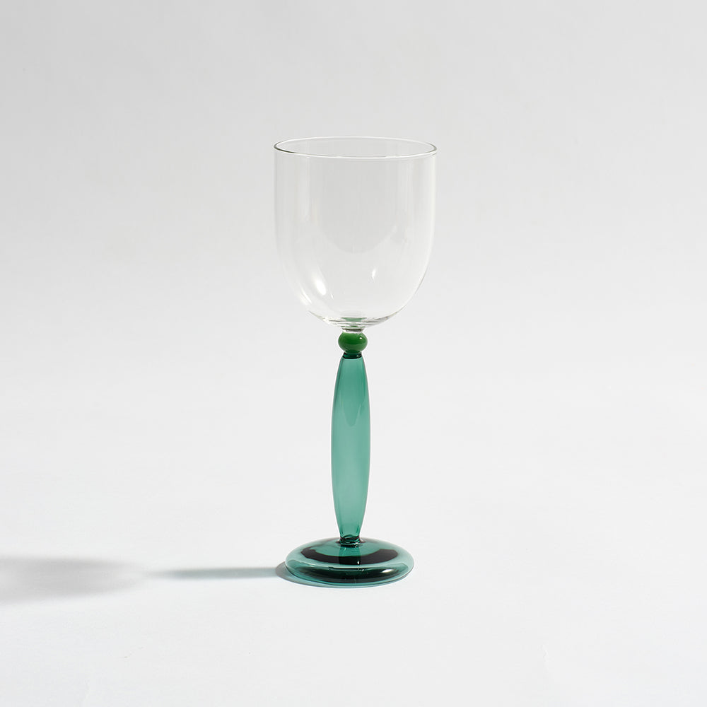 Kyoto Teal Wine Glass Pair